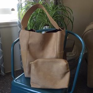 Anthropologie | Hobo purse Cream